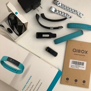 Fitbit Alta with additional bands and chargers